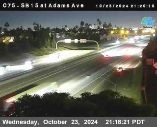 SB 15 at Adams Ave (On Ramp)