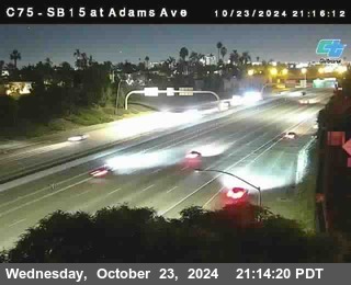 SB 15 at Adams Ave (On Ramp)