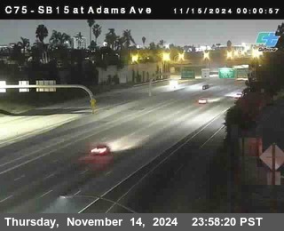 SB 15 at Adams Ave (On Ramp)