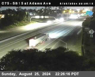 SB 15 at Adams Ave (On Ramp)