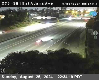 SB 15 at Adams Ave (On Ramp)