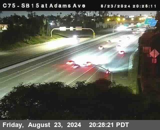 SB 15 at Adams Ave (On Ramp)