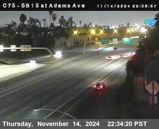 SB 15 at Adams Ave (On Ramp)