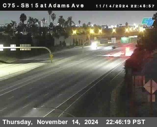 SB 15 at Adams Ave (On Ramp)