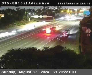 SB 15 at Adams Ave (On Ramp)