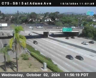 SB 15 at Adams Ave (On Ramp)