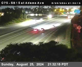 SB 15 at Adams Ave (On Ramp)