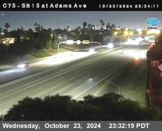 SB 15 at Adams Ave (On Ramp)