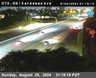 SB 15 at Adams Ave (On Ramp)