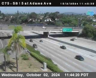 SB 15 at Adams Ave (On Ramp)