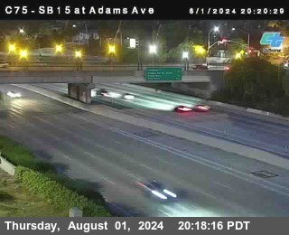 SB 15 at Adams Ave (On Ramp)