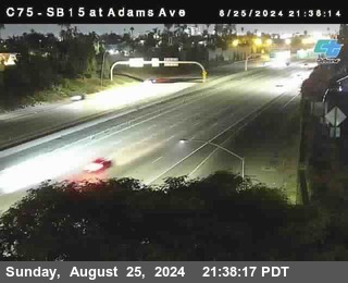 SB 15 at Adams Ave (On Ramp)