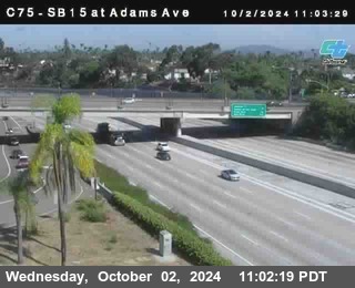 SB 15 at Adams Ave (On Ramp)