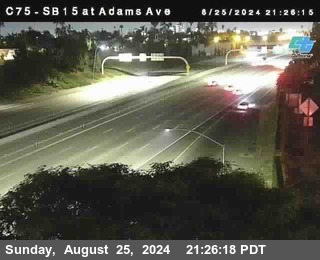 SB 15 at Adams Ave (On Ramp)