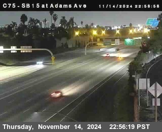 SB 15 at Adams Ave (On Ramp)