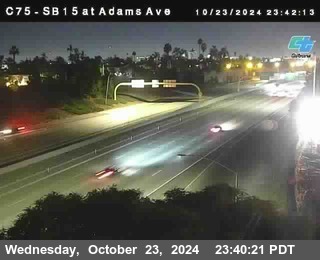 SB 15 at Adams Ave (On Ramp)