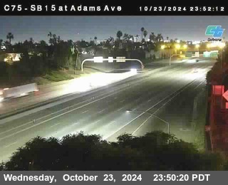 SB 15 at Adams Ave (On Ramp)