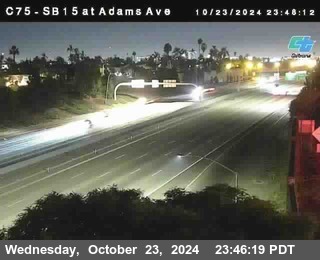 SB 15 at Adams Ave (On Ramp)