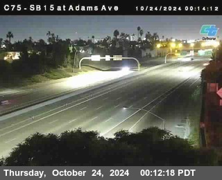 SB 15 at Adams Ave (On Ramp)