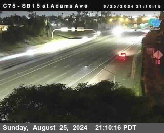 SB 15 at Adams Ave (On Ramp)