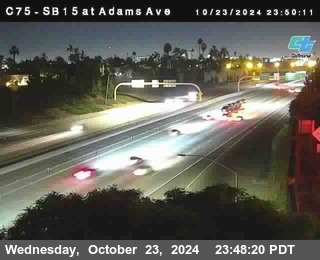 SB 15 at Adams Ave (On Ramp)