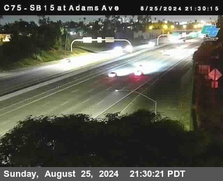 SB 15 at Adams Ave (On Ramp)