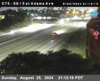 SB 15 at Adams Ave (On Ramp)