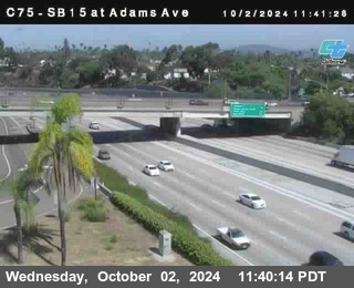 SB 15 at Adams Ave (On Ramp)