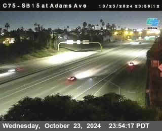 SB 15 at Adams Ave (On Ramp)