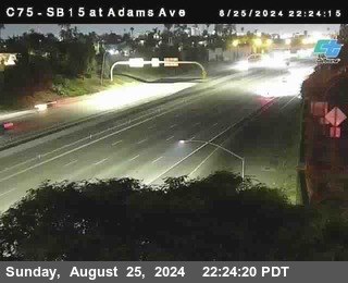 SB 15 at Adams Ave (On Ramp)