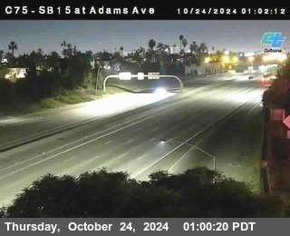 SB 15 at Adams Ave (On Ramp)