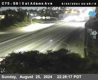 SB 15 at Adams Ave (On Ramp)