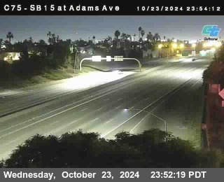 SB 15 at Adams Ave (On Ramp)