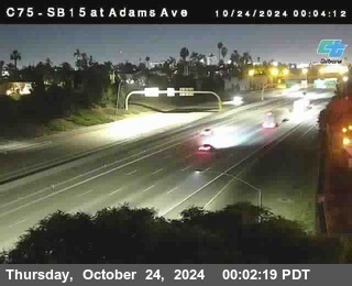 SB 15 at Adams Ave (On Ramp)