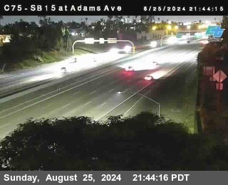 SB 15 at Adams Ave (On Ramp)