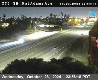 SB 15 at Adams Ave (On Ramp)