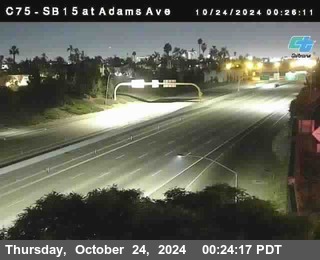 SB 15 at Adams Ave (On Ramp)