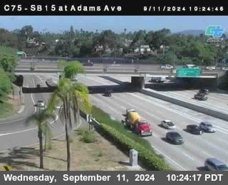 SB 15 at Adams Ave (On Ramp)