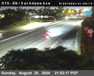 SB 15 at Adams Ave (On Ramp)