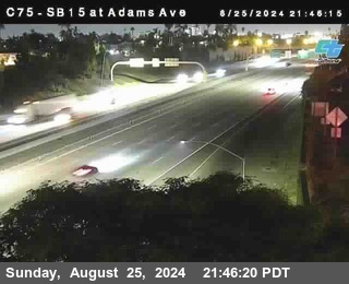 SB 15 at Adams Ave (On Ramp)