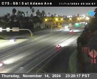 SB 15 at Adams Ave (On Ramp)