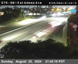 SB 15 at Adams Ave (On Ramp)