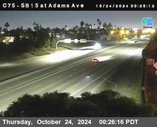 SB 15 at Adams Ave (On Ramp)