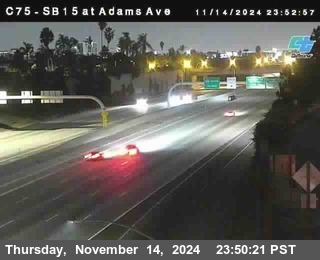 SB 15 at Adams Ave (On Ramp)