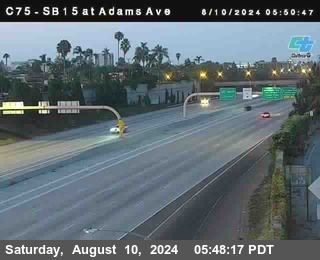 SB 15 at Adams Ave (On Ramp)