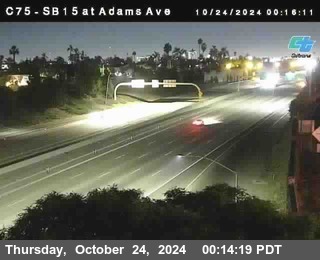 SB 15 at Adams Ave (On Ramp)