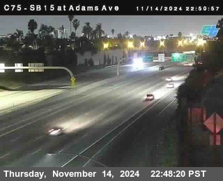 SB 15 at Adams Ave (On Ramp)