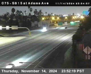 SB 15 at Adams Ave (On Ramp)