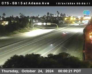 SB 15 at Adams Ave (On Ramp)