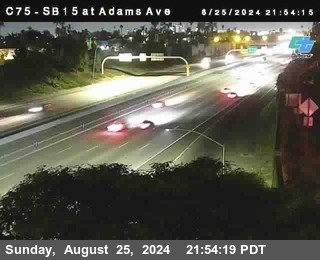 SB 15 at Adams Ave (On Ramp)